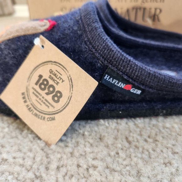 NIB Haflinger Gallina wool slippers 38 hen with chicks - Picture 8 of 13